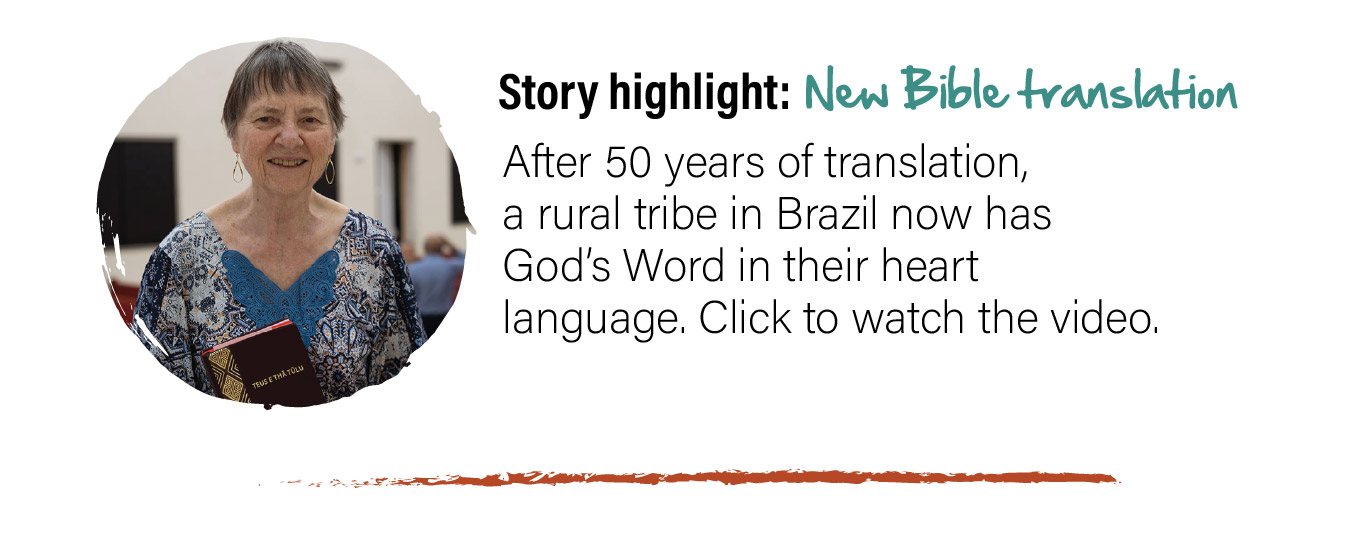 Crossworld missions impact story - Bible translation Brazil